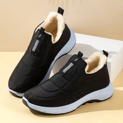 😀🎉velvet și îngroșare🔥【35-41】 pantofi de iarnă impermeabili din bumbac cald pentru femei