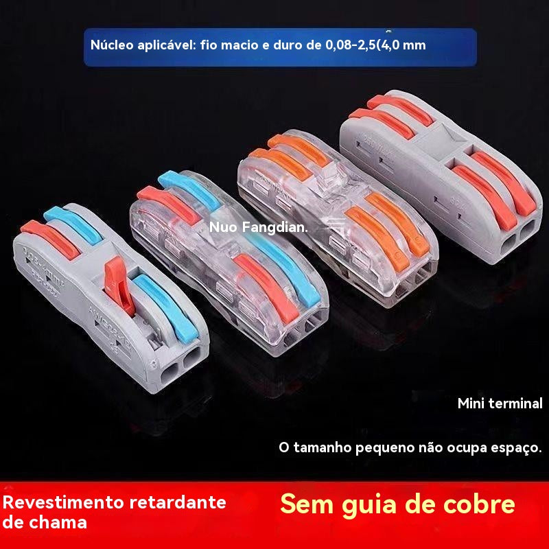 Compre 5 e leve 5 grátis!Conectores de fio multifunções(cor, 3 entradas, 3 saídas)