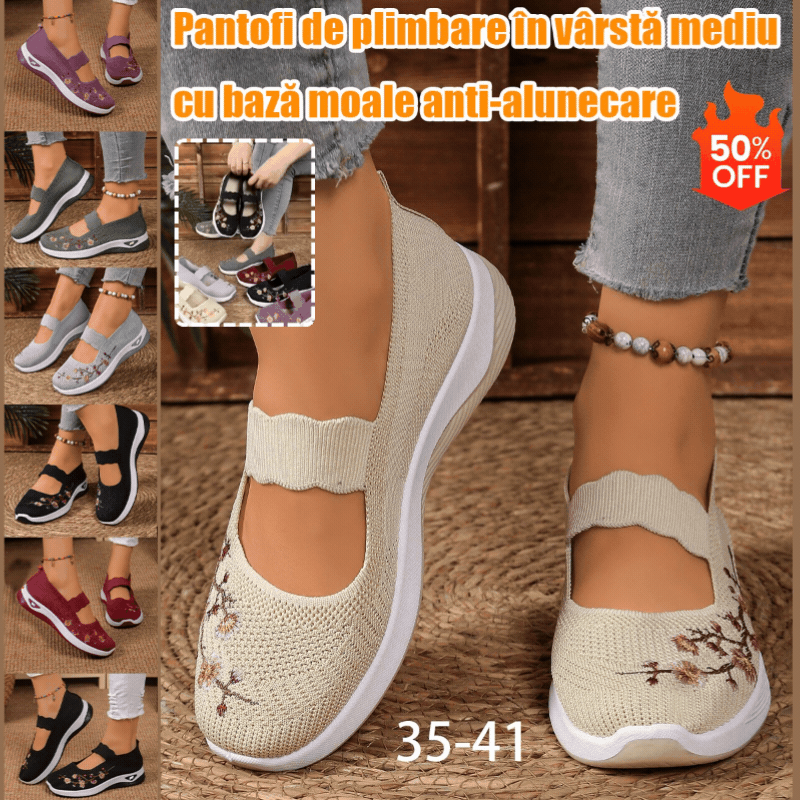 【36-43】Încălțăminte la modă, respirabilă, confortabilă și antiderapantă pentru persoane de vârstă mijlocie și vârstnice