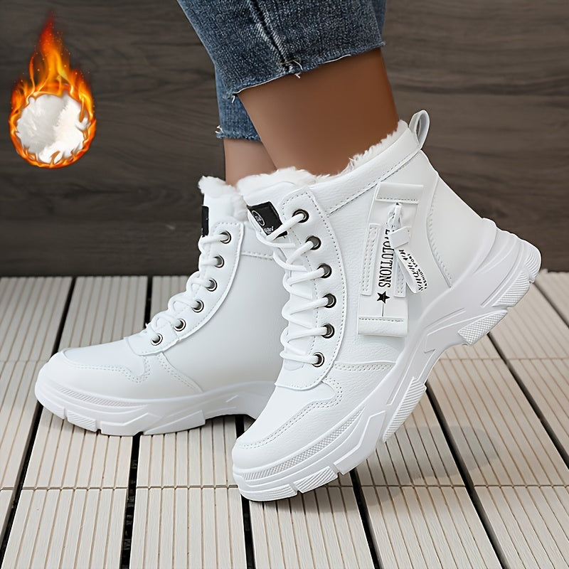 🔥【30% REDUCERE】🥰🥰【35-45】Cizme de zăpadă de iarnă cu fermoar lateral pentru femei---3830362