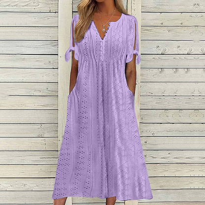 🔥🔥[S-5XL]👗Rochie simplă și frumoasă de culoare uni 3666359