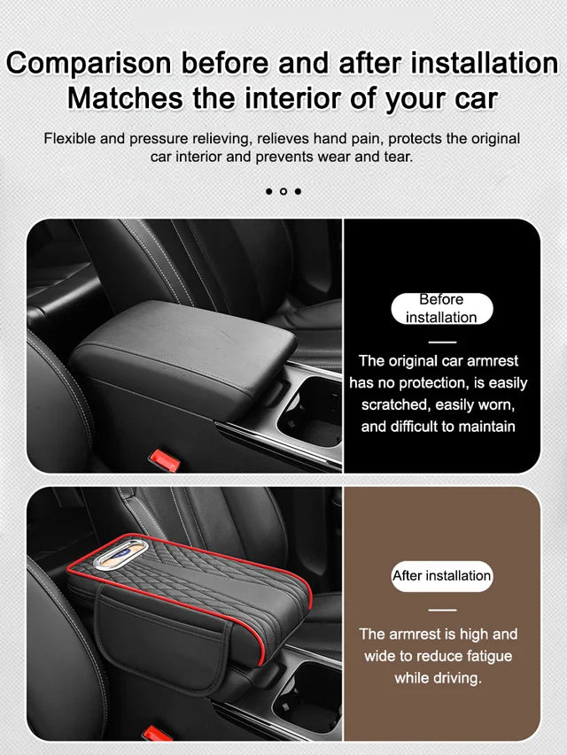 Cutie cotieră auto multifuncțională trei într-unul din piele 3783892