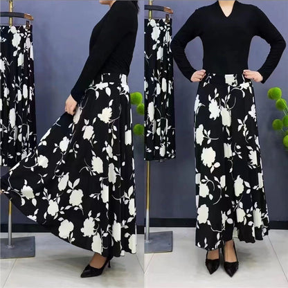 💖【Reducere pe timp limitat】 🌸【L-5XL】2025 fustă lungă nouă cu talie înaltă imprimată