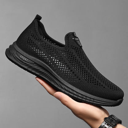 【39-44】Respirabil și confortabil antiderapant ușor de purtat pantofi casual cu ochiuri de plasă pentru bărbați