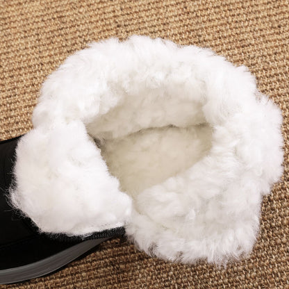 🔥【39-45】👟Pantofi de iarna pentru barbati din bumbac pur lana plus catifea si blana groasa_3826582