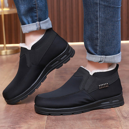 🔥【39-47】Toamnă și iarnă 2024, stil nou, catifea, pantofi cald din bumbac, cizme anti-schi, pantofi de lucru cu alunecare