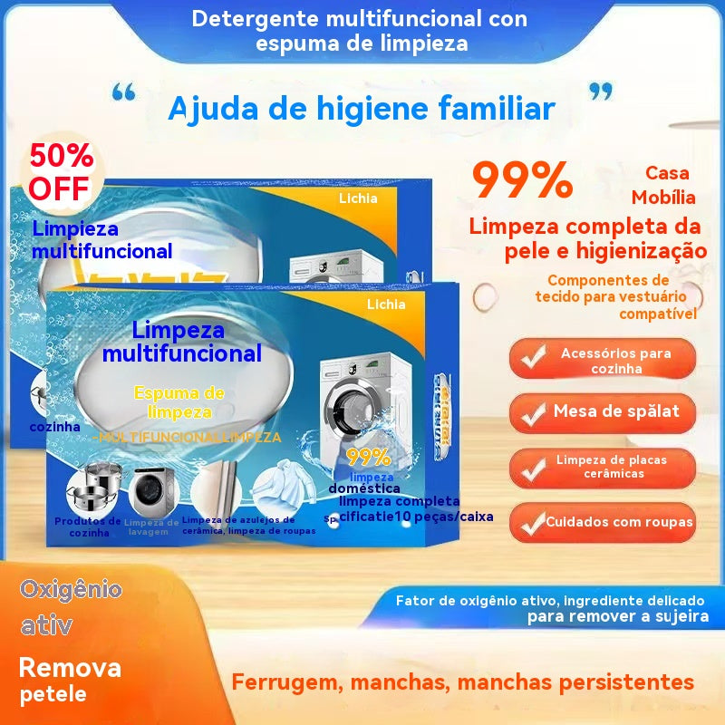 🔥【Compre 1 e Leve 1】🎁【Novidade】Comprimidos Efervescentes Multifuncional para Limpeza