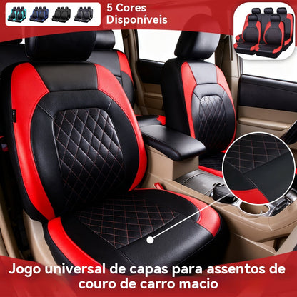 【Oferta Especial de Lançamento】🚗🚗 Capas Universais em Pele Macia para Bancos de Automóveis