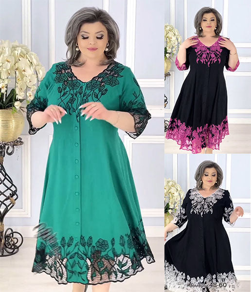 【S-5XL】🔥🥰2024 Rochie Multicolor Simplu Plus Size