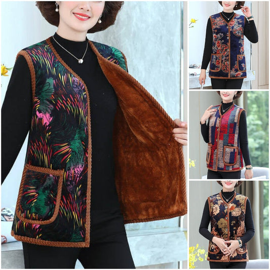 🔥🔥【XL-6XL】2024 vestă de lână caldă din lână la modă nouă-3826674