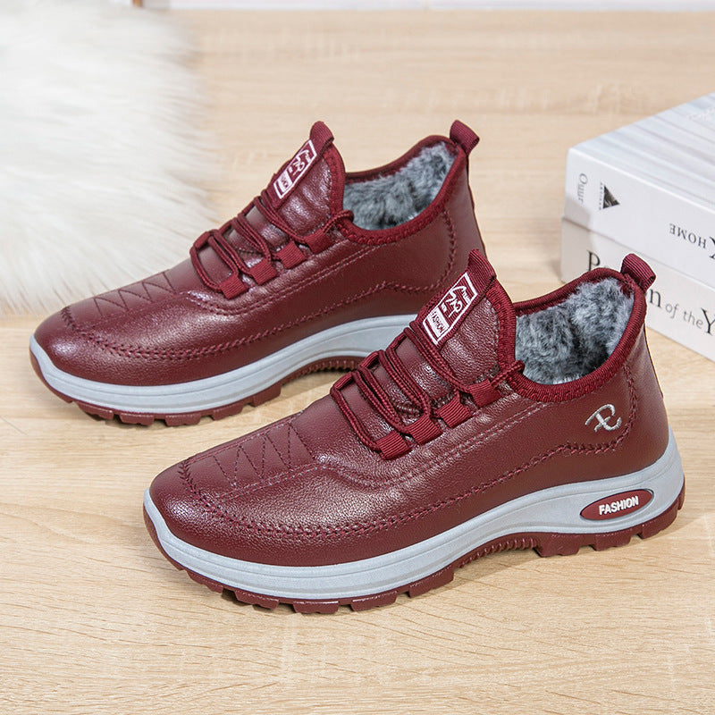 🔥【35-41】☃️Adidași anti-alunecare din catifea îngroșată, lucrați manual, pentru femei 3775525