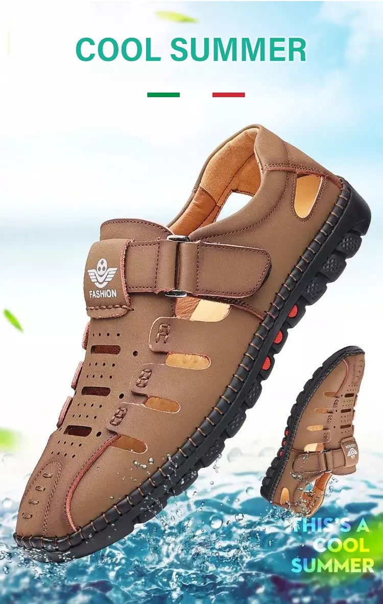 【38-44】2024 Pantofi cazual noi de vară ajurat respirabil talpa moale pentru bărbați