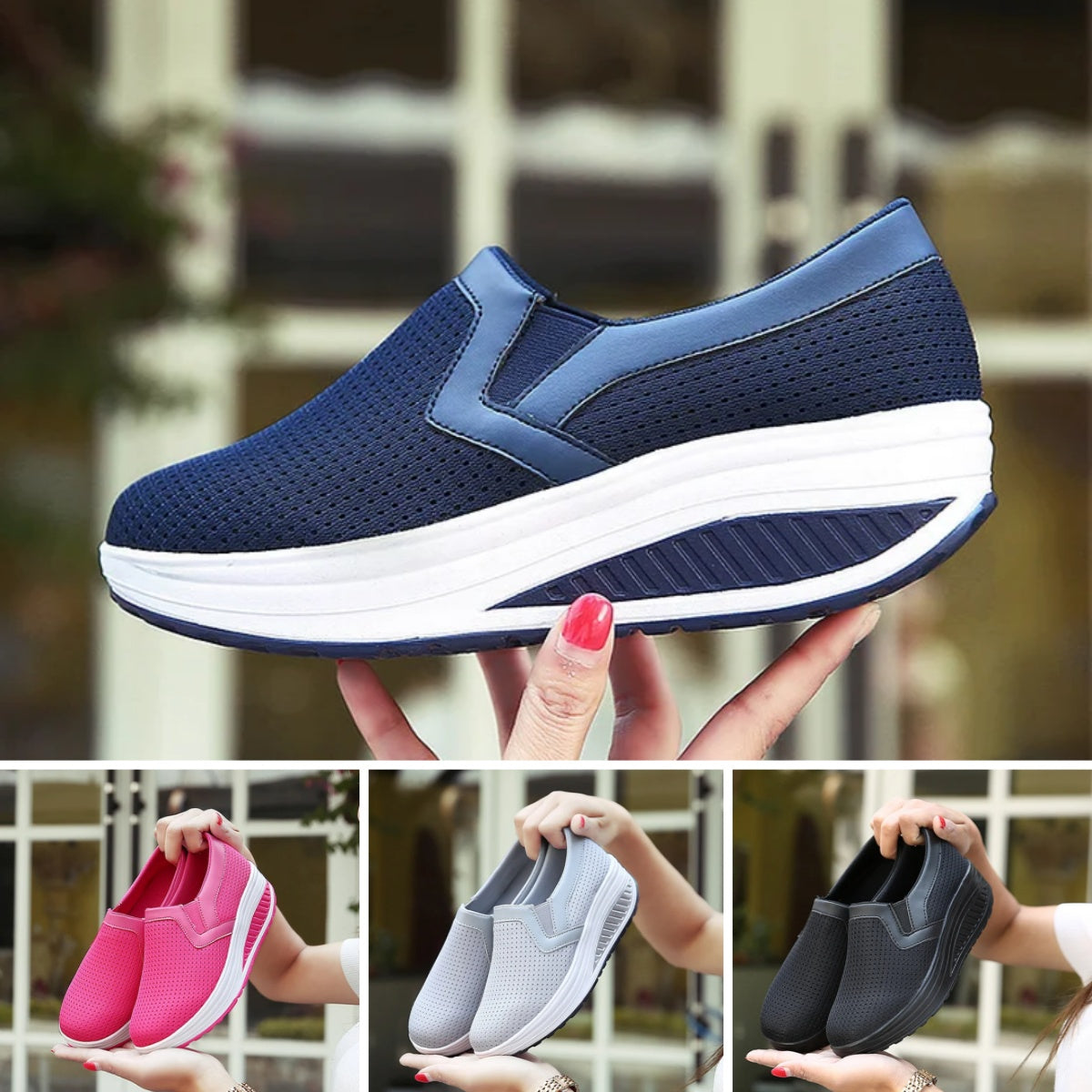 🔥【Cumpărați 1 obțineți 1 gratuit】【35-42】Pantofi casual de damă cu platformă ortopedică