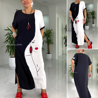 【S-5XL】🥰🔥Rochie la modă din bumbac pur respirabil