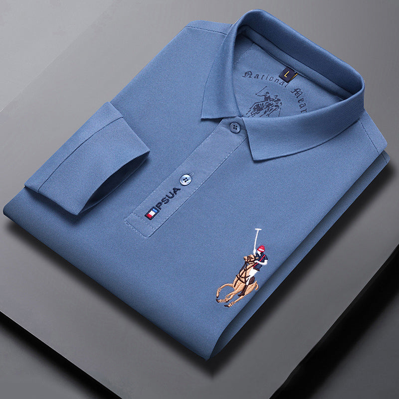 🔥【M-4XL】2024 New Tricou polo cu mânecă lungă pentru bărbați