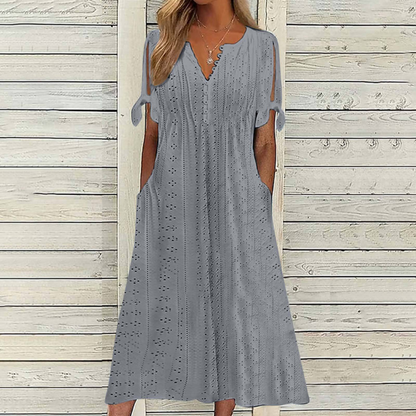 🔥🔥[S-5XL]👗Rochie simplă și frumoasă de culoare uni 3666359