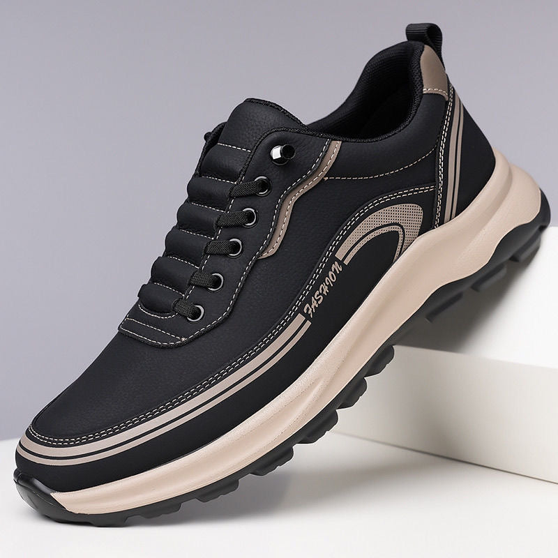 [39-45]Pantofi sport din piele rezistentă la apă și murdărie, cu talpă moale pentru confort maxim