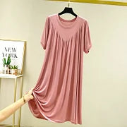 🔥【rochie】Pijamale largi, confortabile, cu mânecă scurtă
