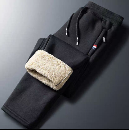 👖🔥2024 Iarna Bărbați de iarnă Lambswool îngroșat Casual cald Sweatpants cald_3834194