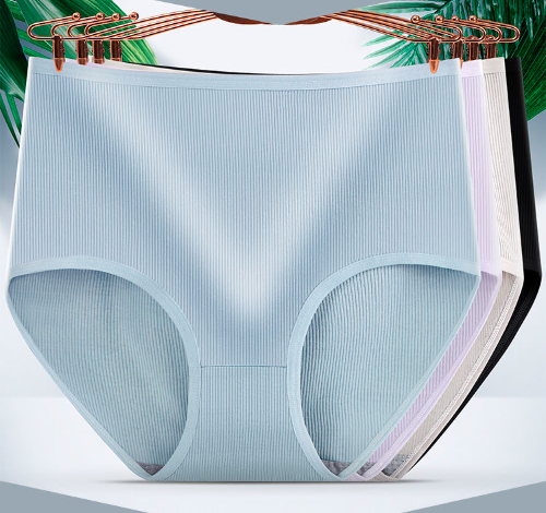 【1 set de 8 bucăți】🔥🔥Chiloți de damă cu talie înaltă, antibacteriene, care elimină umezeala 3684397