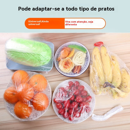 🔥【100 unidades】Tampas descartáveis para armazenamento de alimentos, próprias para contacto com alimentos