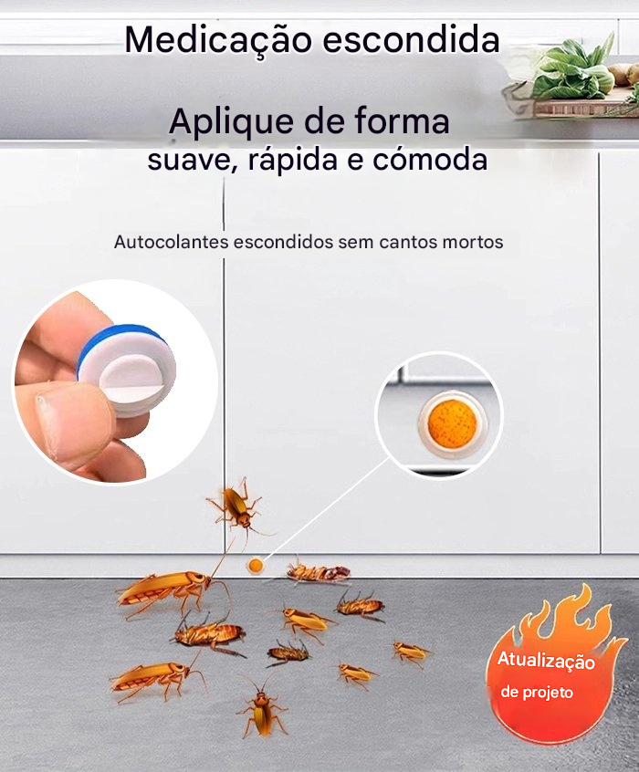 🔥【Compre 3 e leve 2 grátis】🔥Potente isca em gel para baratas, mata baratas de forma eficaz